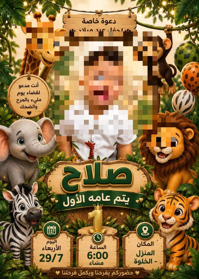دعوة عيد ميلاد - صلاح